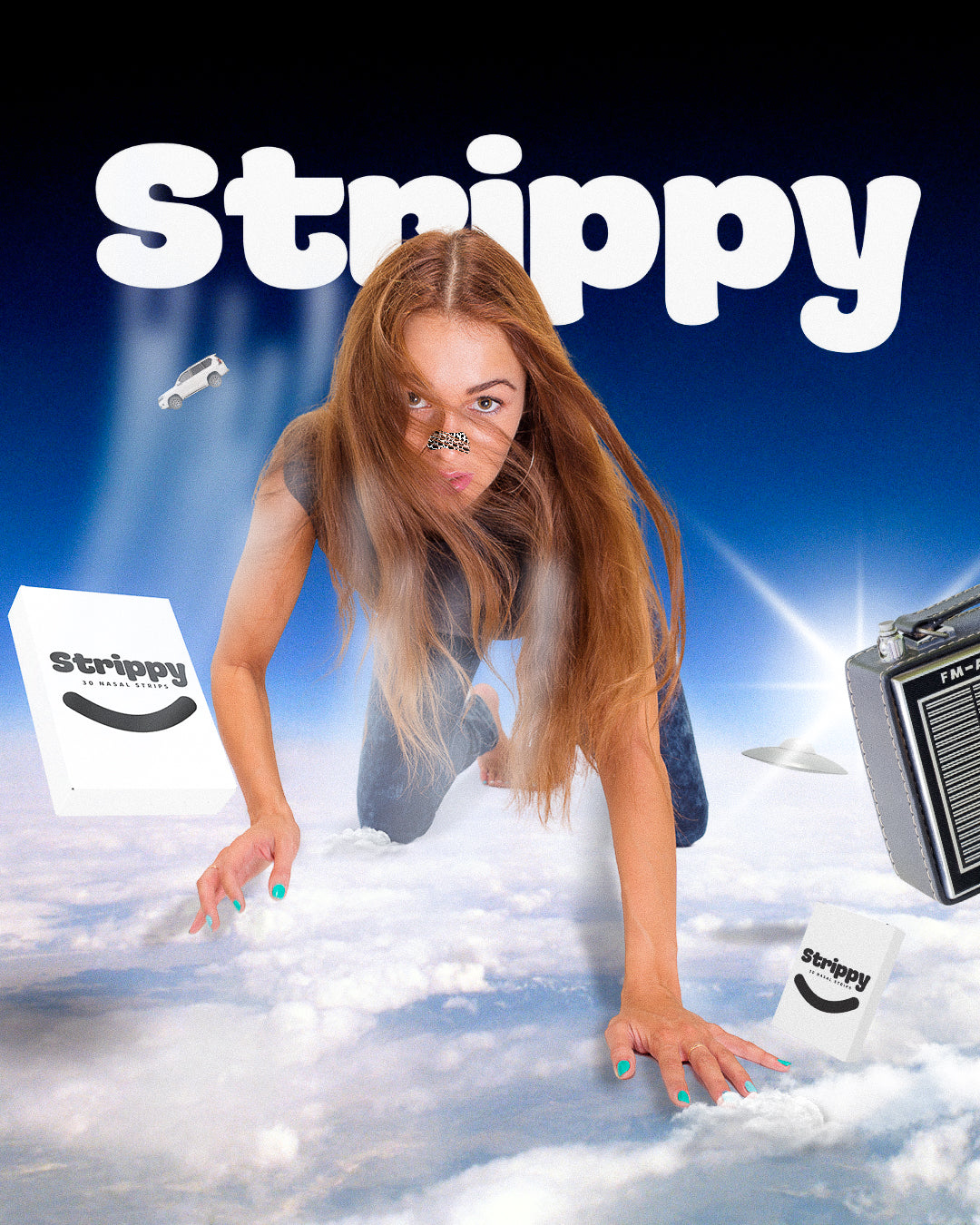 Strippy Nasal Strips - MOO! UFO Edition - Strippy